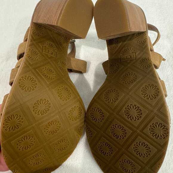 UGG AUSTRALIA Tan Lace Up Pumps - Size 7 - NEW! - Picture 7 of 9